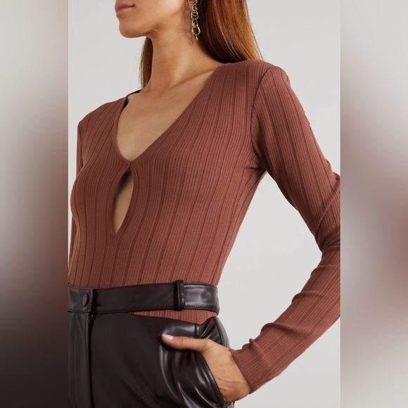 ZEYNEP ARCAY Cutout ribbed-knit bodysuit - Picture 3 of 13